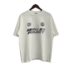 American-style washed and distressed short-sleeved shirt2